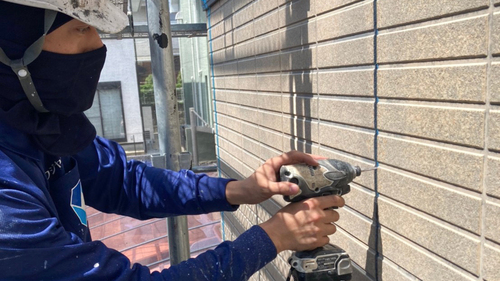 福岡市東区のコーキング撤去と養生：フジヤマ建装